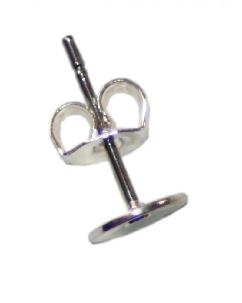 Ohrstecker 2 Stück, 6mm silberfarben - Kidis Art