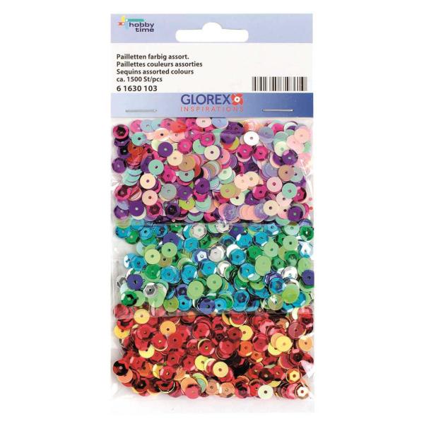 Pailletten Mix rund ca. 1500 St - Kidis Art