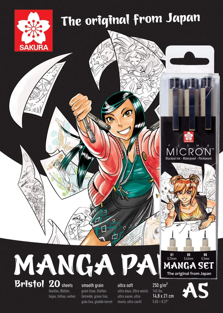 Papier - Set "Manga" A5 - Kidis Art