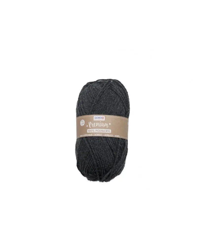 Premium 100% Acryl, 50g, anthrazit - Kidis Art