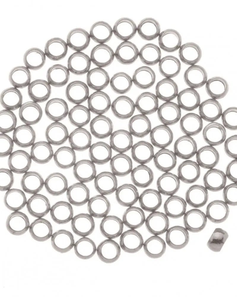 Quetschperlen ca. 35St, 3mm silberfarben - Kidis Art