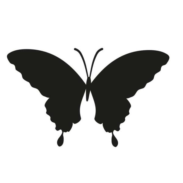 Reliefeinlage 1St Schmetterling rund 60mm - Kidis Art
