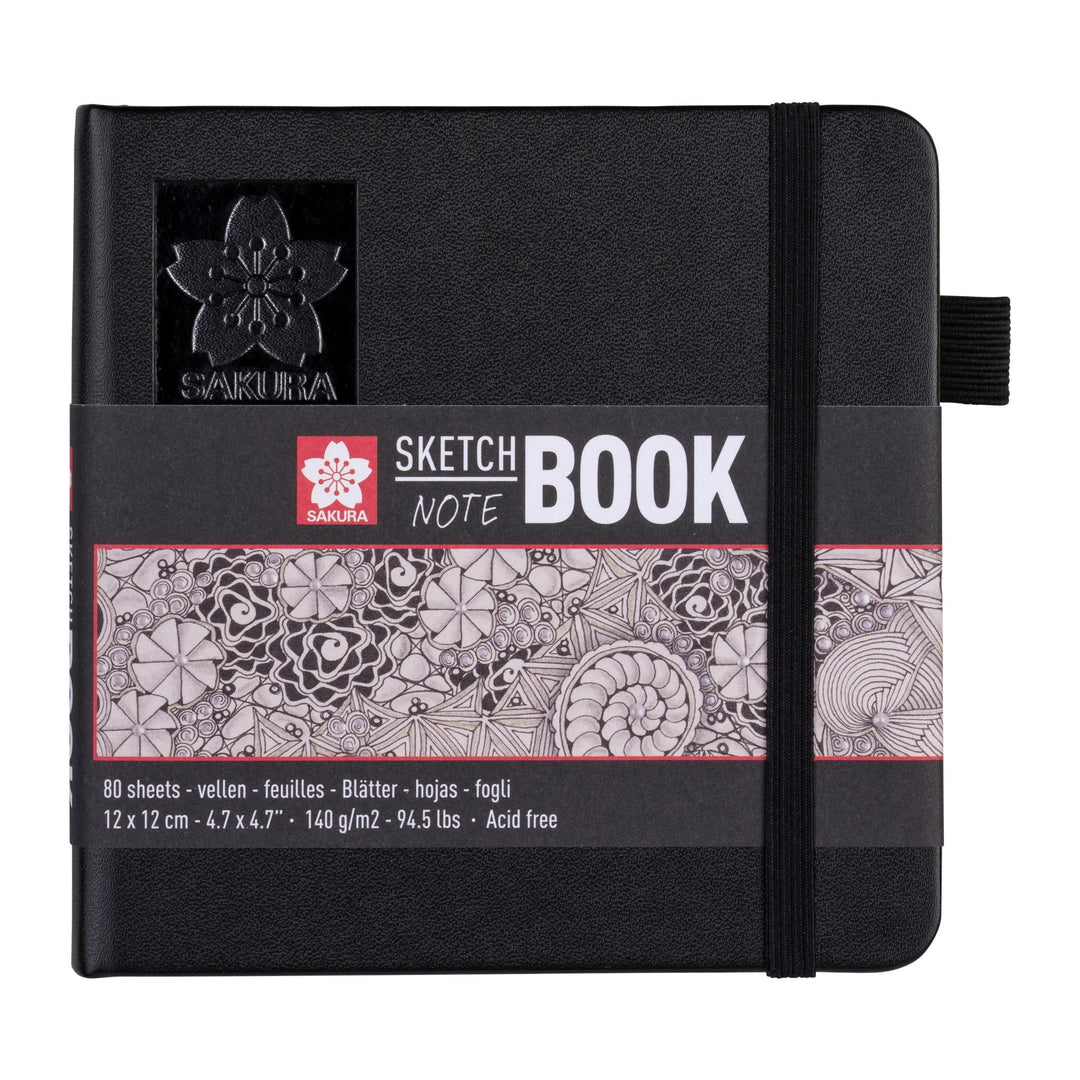 Sakura Skizzen/Notizbuch 12 x 12 cm 80 Blatt in Cremeweiß 140g - Kidis Art