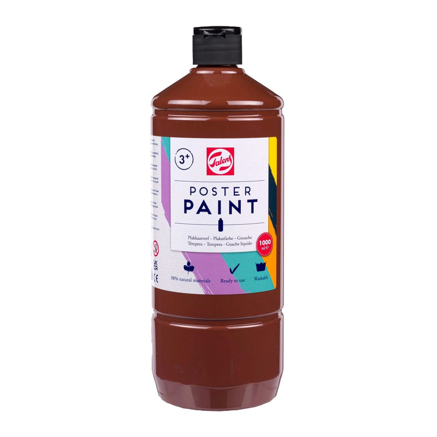 Talens Poster Paint Schulfarbe, 1 Liter, Braun - Kidis Art