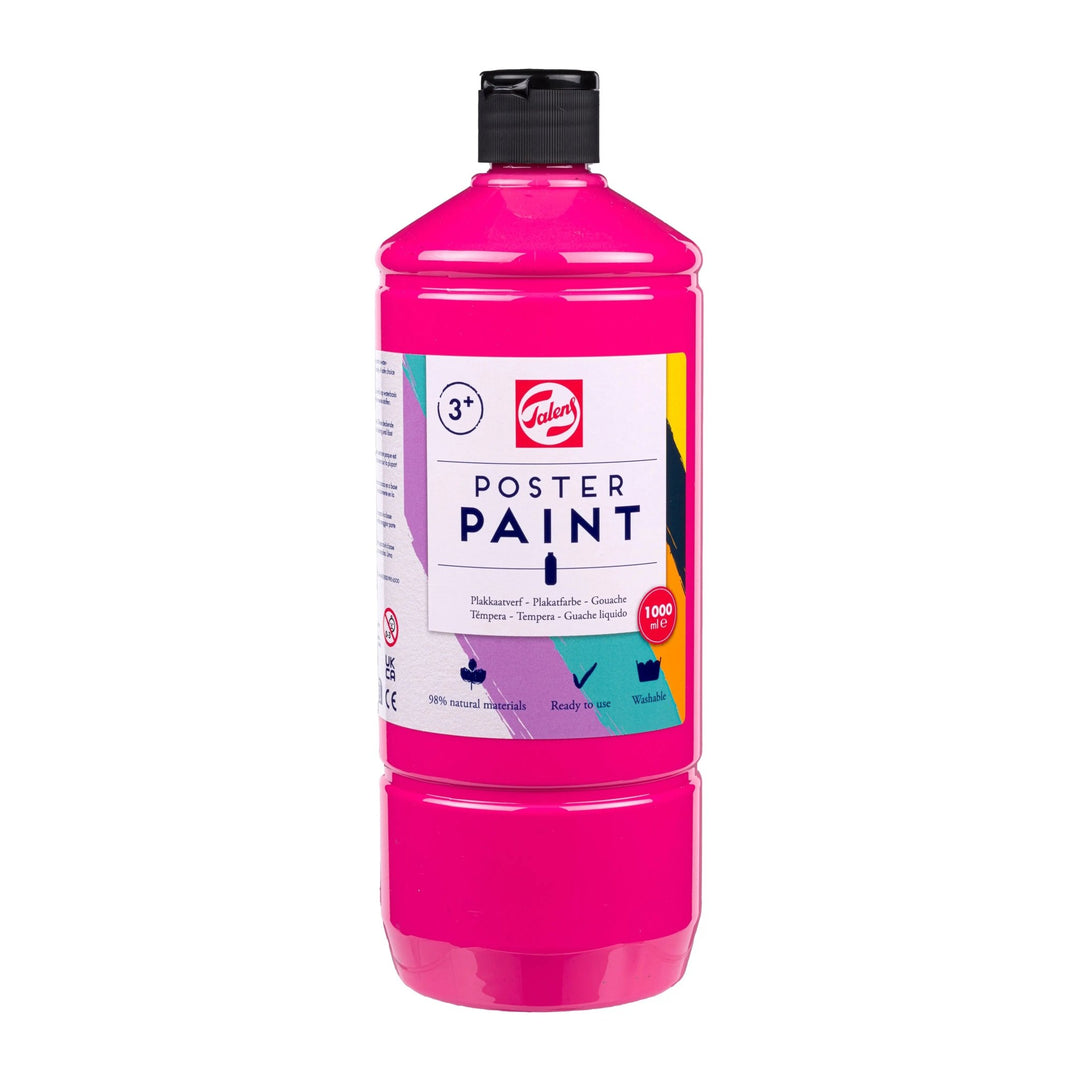 Talens Poster Paint Schulfarbe, 1 Liter, Rosa - Kidis Art
