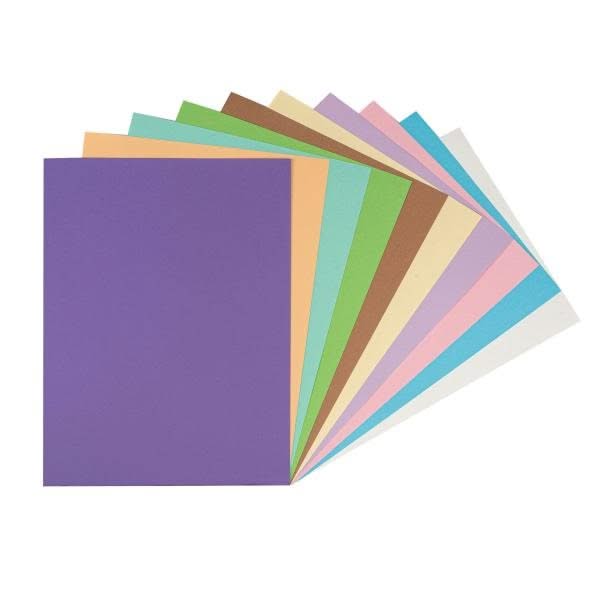 Tonpapiersortiment A4 100 Bl pastell 130g - Kidis Art