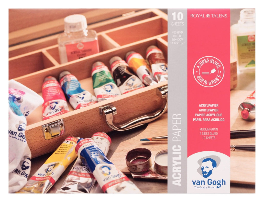 Van Gogh Acrylpapierblock 10 Blätter 400 g / Größe 30 x 40 cm - Kidis Art