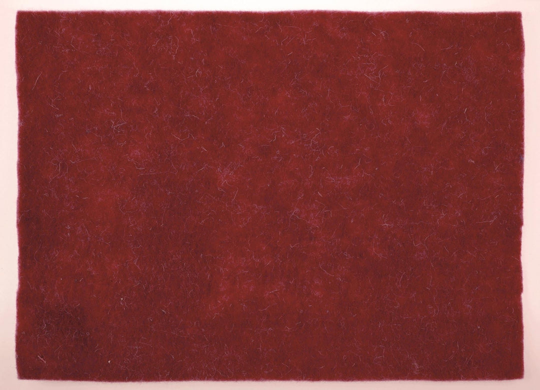 Wollfilz - Platte 30x40cm 4mm 30 Wolle/70% Polyester rot - Kidis Art