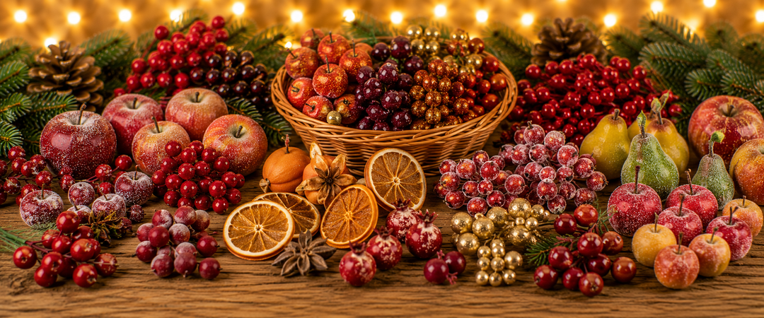 Deko Früchte für Weihnachten
