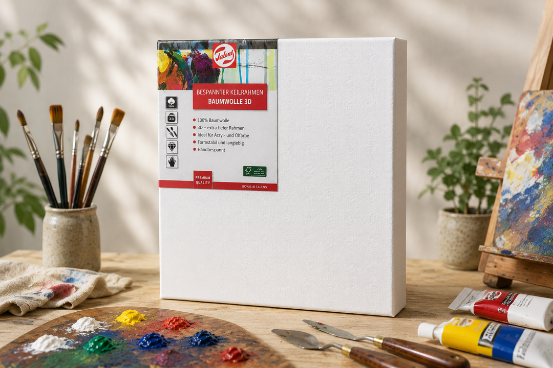 Talens Bespannter Keilrahmen Baumwolle 3D - Kidis Art