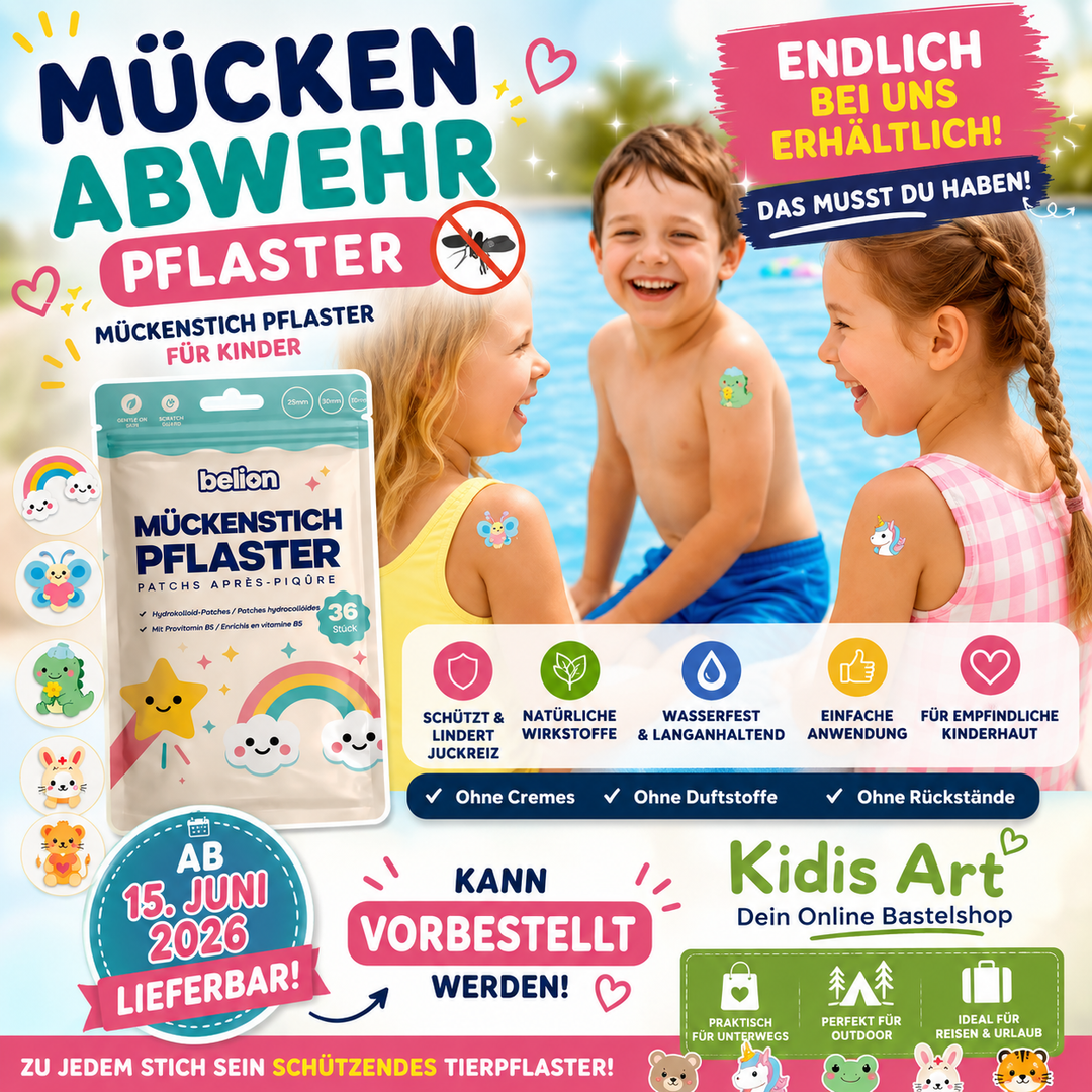 Anti-Mückenstich Pflaster für Kinder - Kidis Art