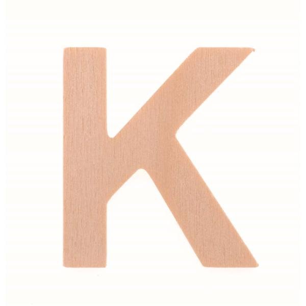 Buchstabe 6cm Pappel - Kidis Art