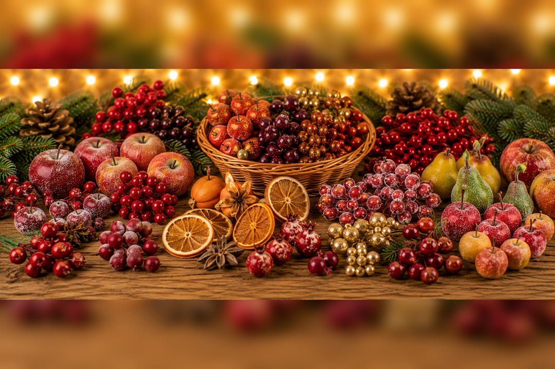 Deko Früchte für Weihnachten - Kidis Art
