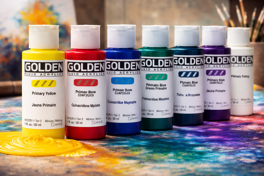Golden Fluid Acrylfarbe - Kidis Art