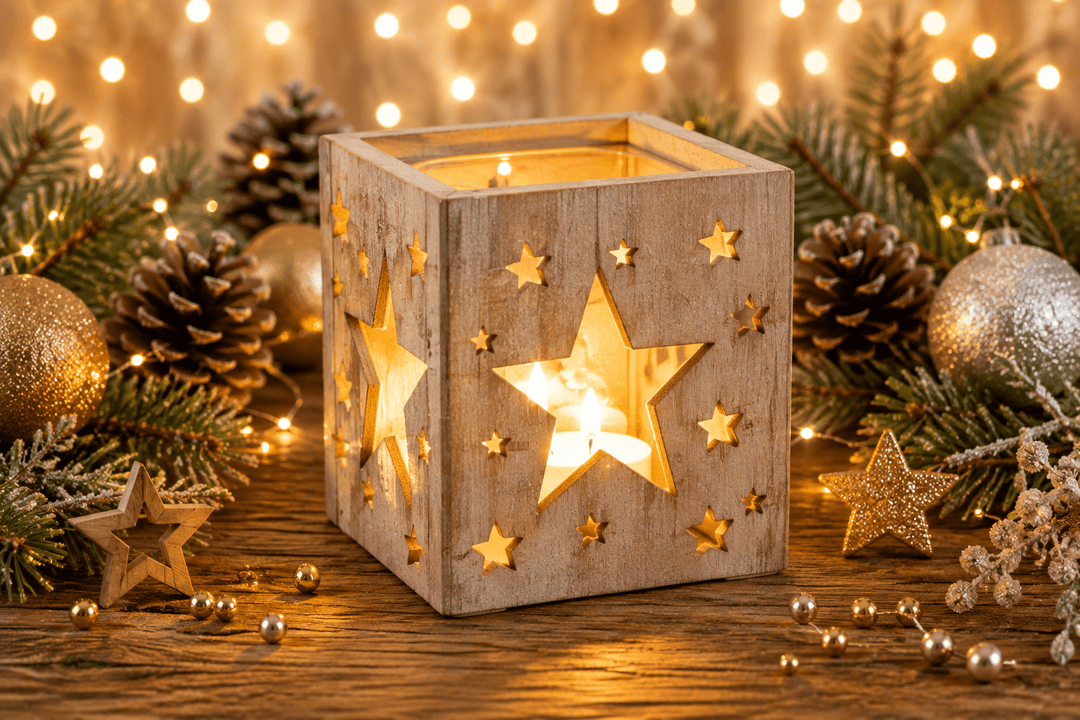 Holz Windlicht - Kidis Art