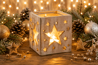 Holz Windlicht
