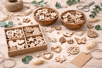 Holzstreuteile Natur