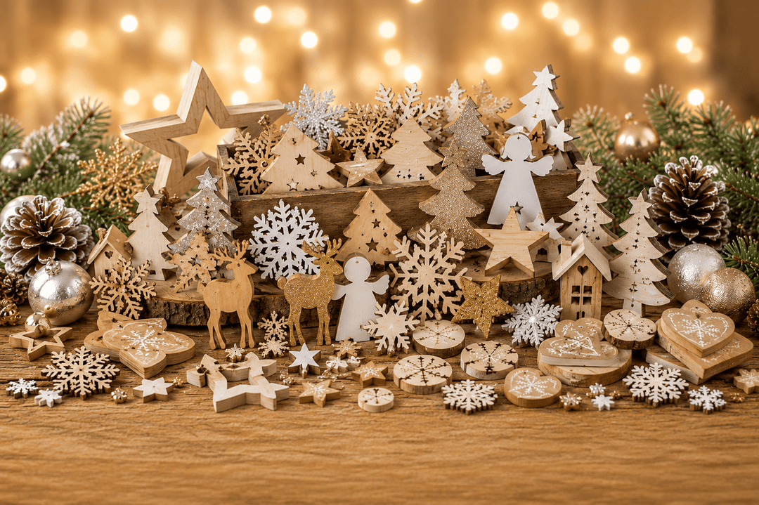 Holzstreuteile Weihnachten - Kidis Art