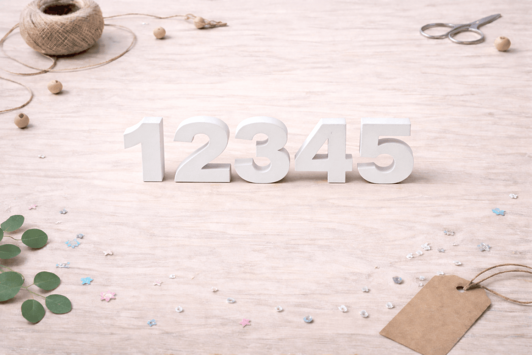 Holzzahlen MDF - Kidis Art
