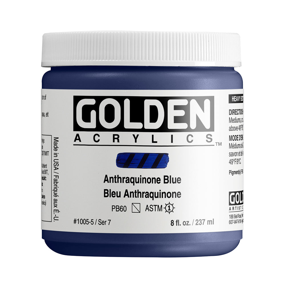 Golden Heavy Body Acrylfarbe Anthraquinone Blau 59 ml