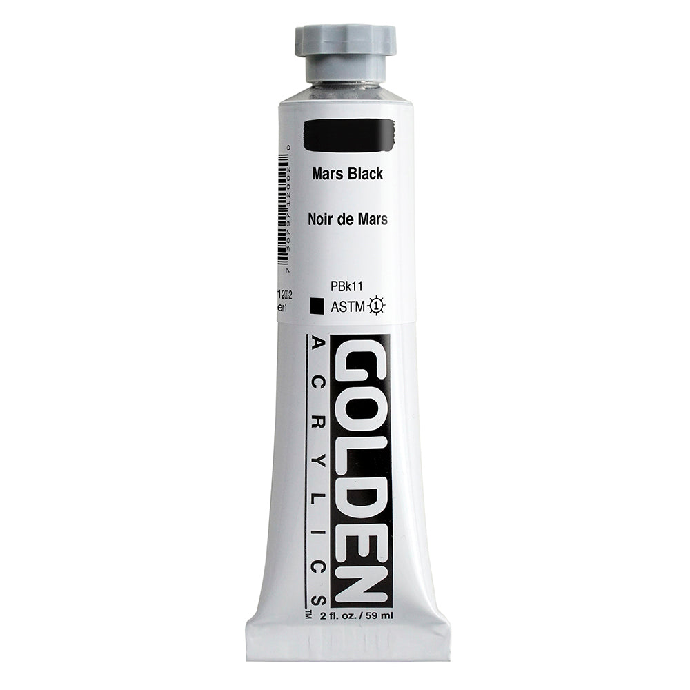 Golden Heavy Body Acrylfarbe Marsschwarz 59 ml