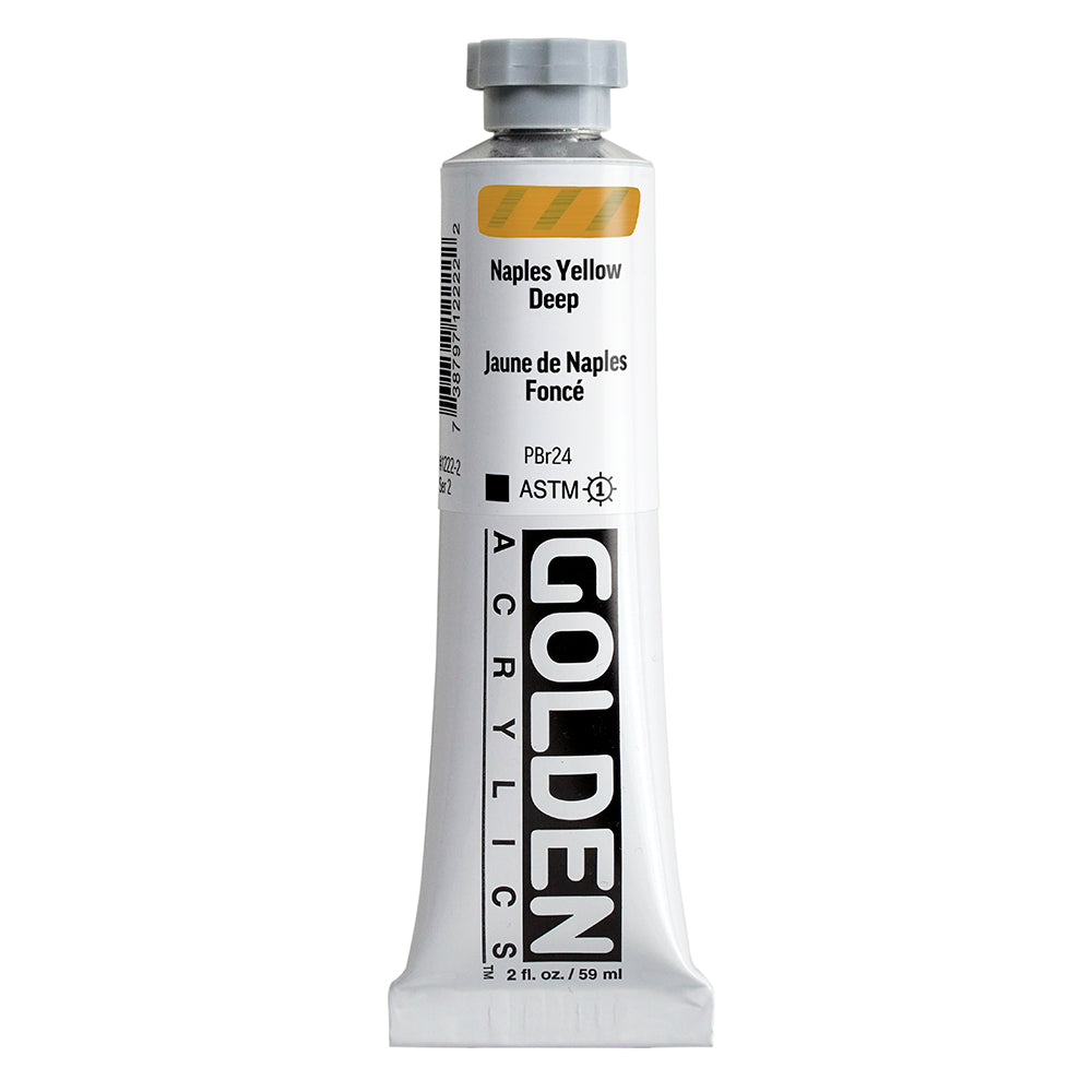 Golden Heavy Body Acrylfarbe Neapelgelb Dunkel 59 ml
