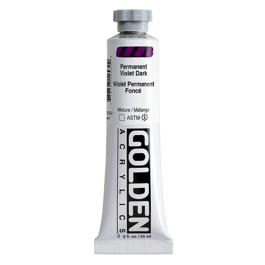 Golden Heavy Body Acrylfarbe Permanentviolett Dunkel59 ml