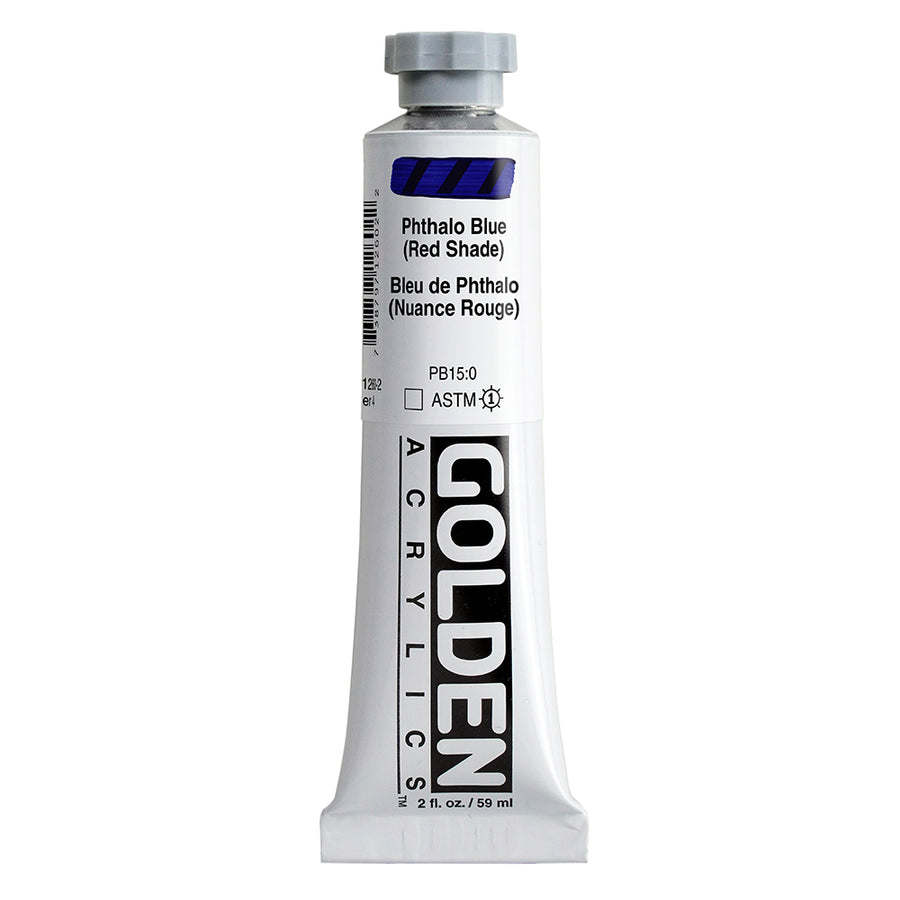 Golden Heavy Body Acrylfarbe Phthaloblau Rotton 59 ml