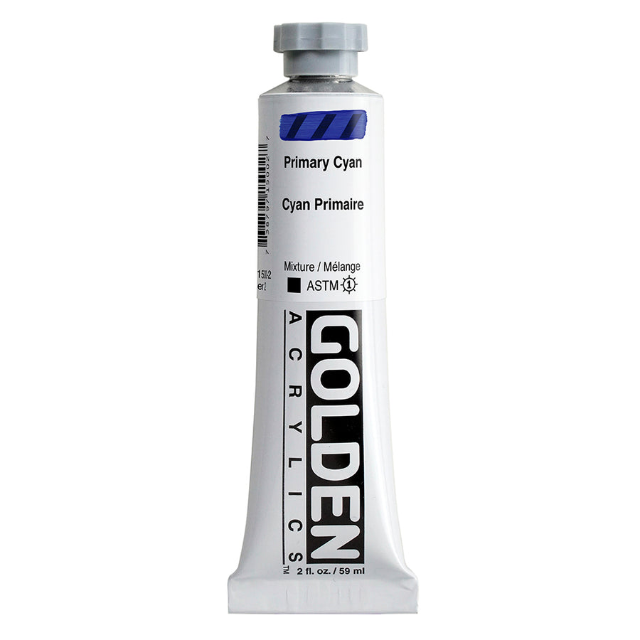 Golden Heavy Body Acrylfarbe Primarcyan 59 ml