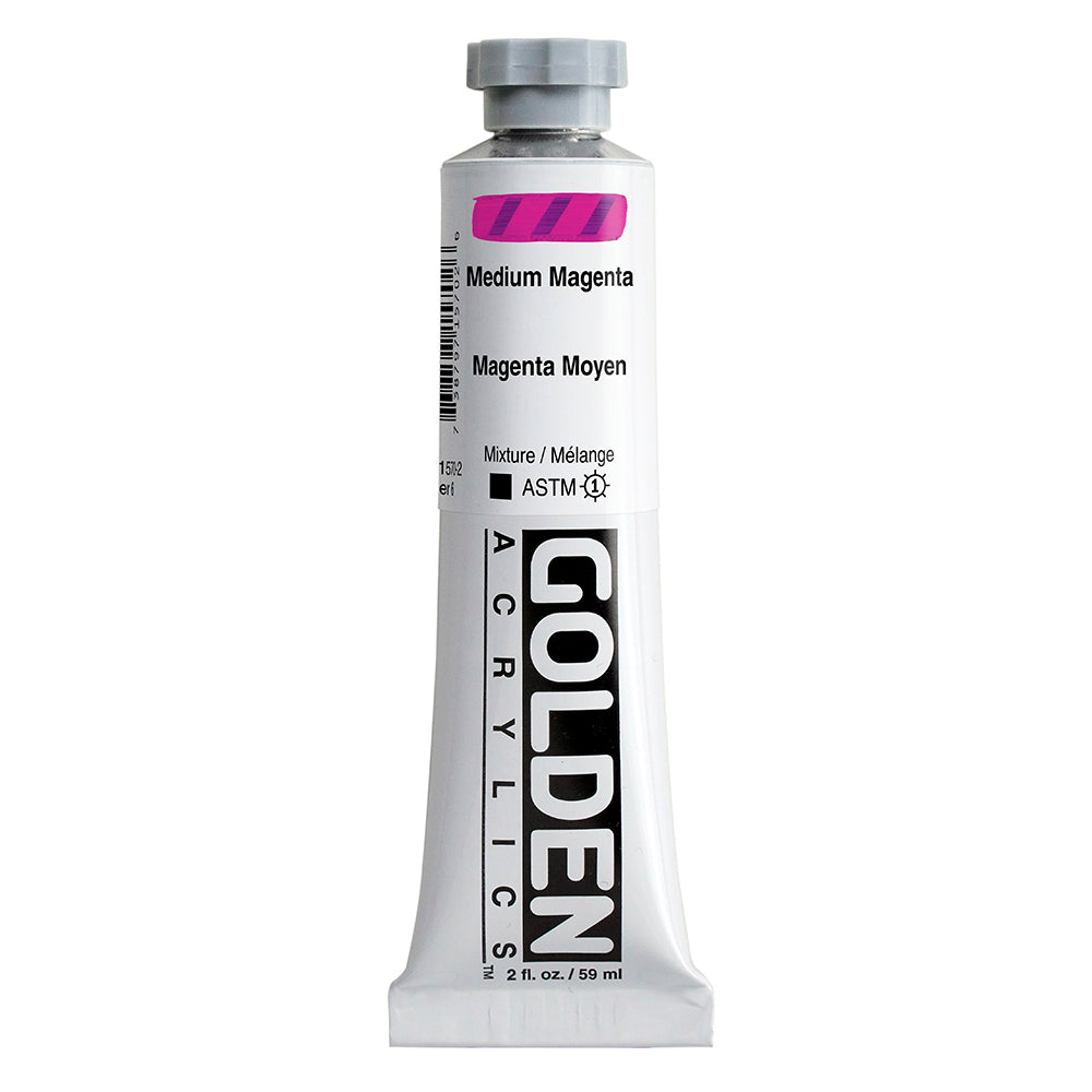 Golden Heavy Body Acrylfarbe Magenta Mitt 59 ml