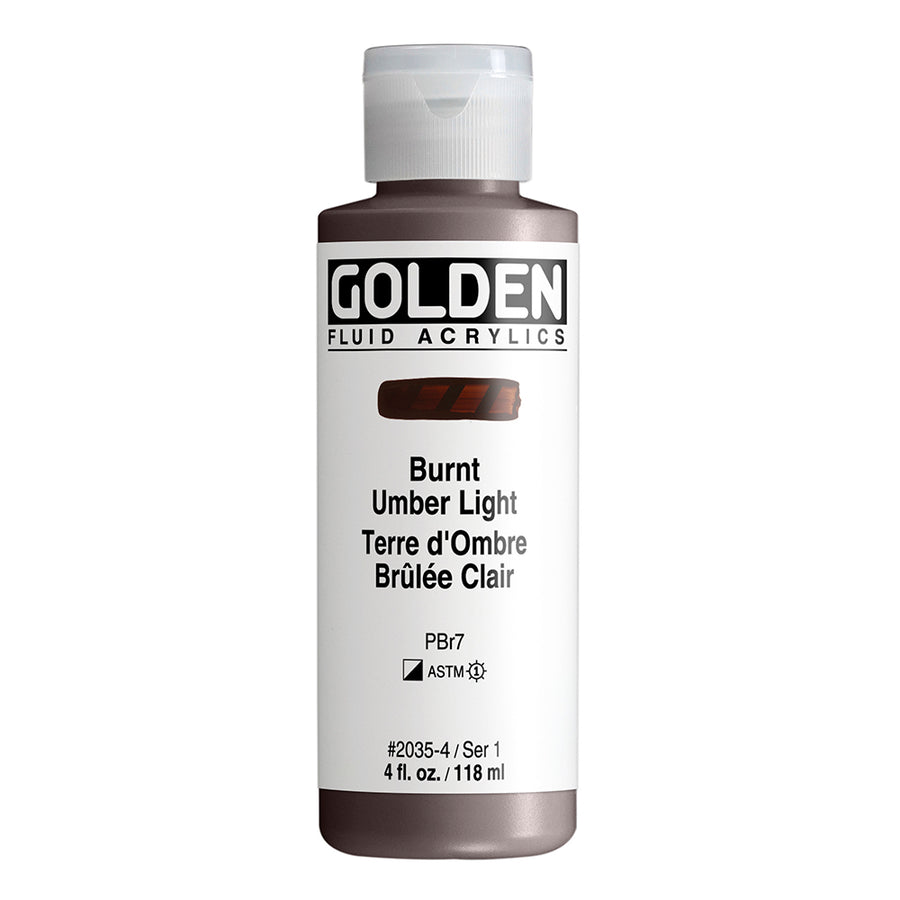 Golden Fluid Acrylfarbe Umbra Gebrannt Hell 118 ml