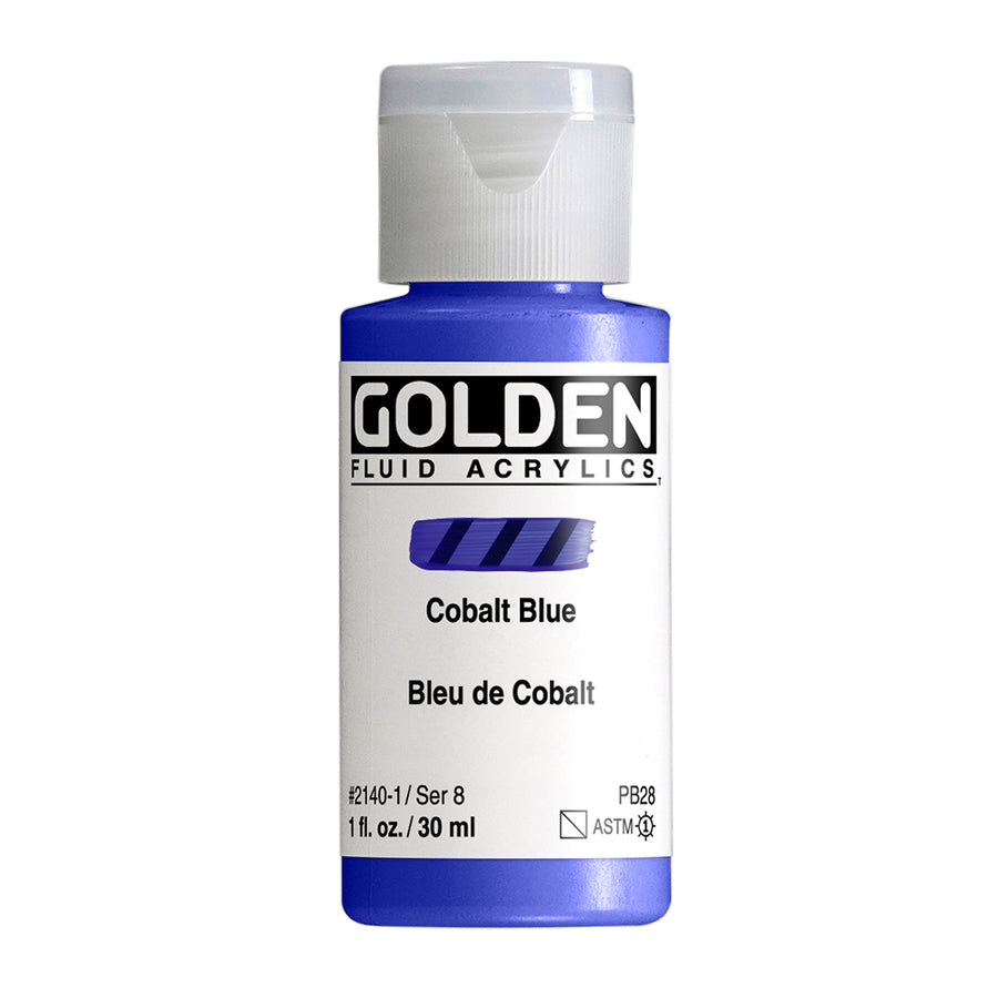 Golden Fluid Acrylfarbe Kobaltblau 30 ml