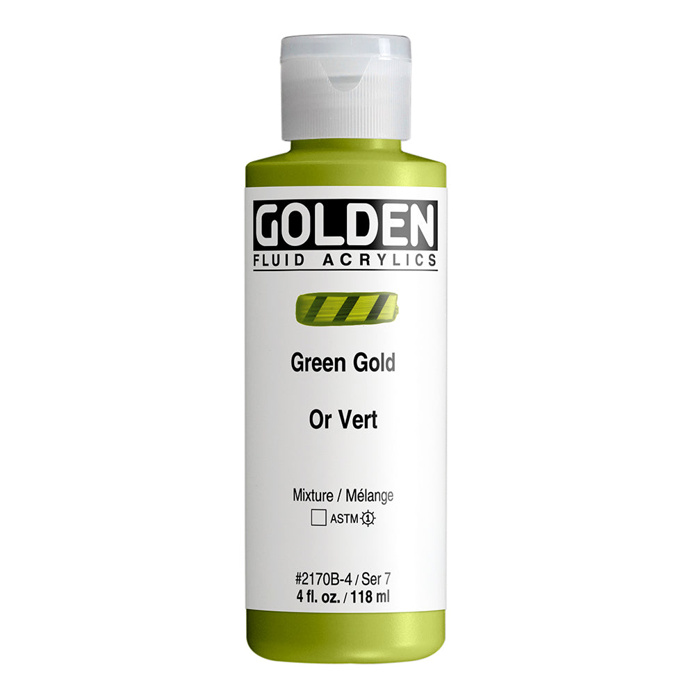 Golden Fluid Acrylfarbe Grungold 118 ml