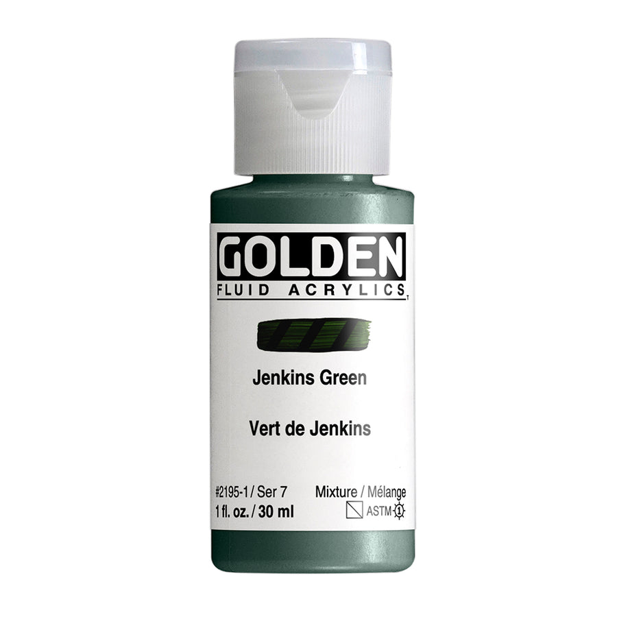 Golden Fluid Acrylfarbe Jenkins Grun 30 ml
