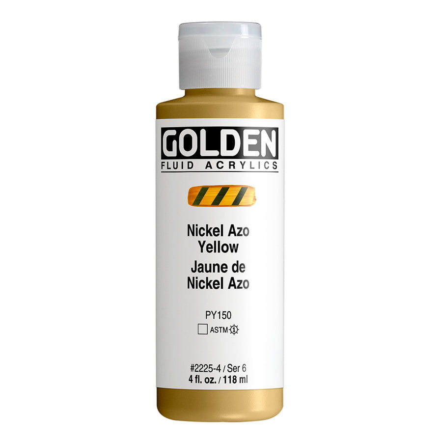 Golden Fluid Acrylfarbe Nickel Azogelb 118 ml
