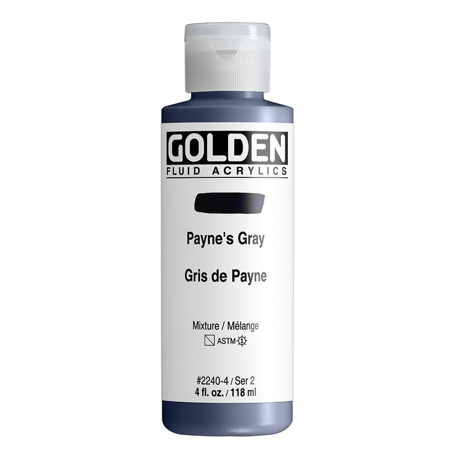 Golden Fluid Acrylfarbe Paynesgrau 118 ml