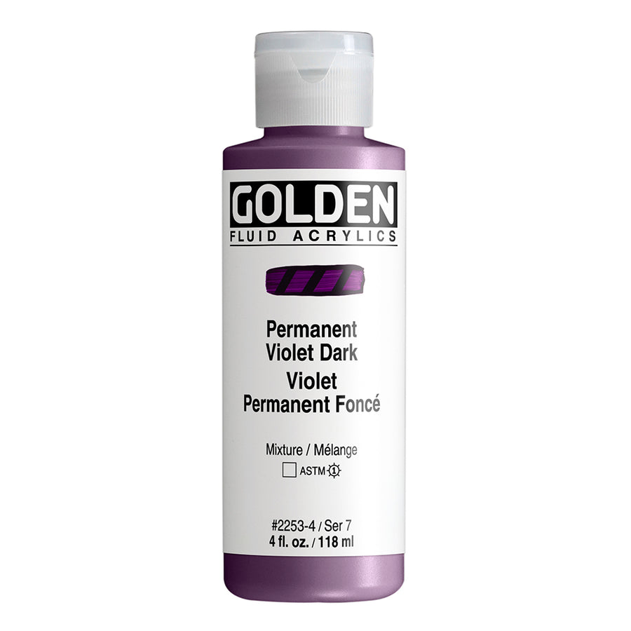 Golden Fluid Acrylfarbe Permanentviolett Dunkel 118 ml
