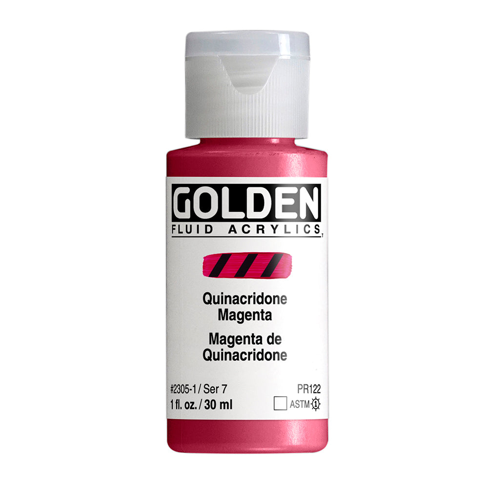 Golden Fluid Acrylfarbe Quinacridon Magenta 30 ml