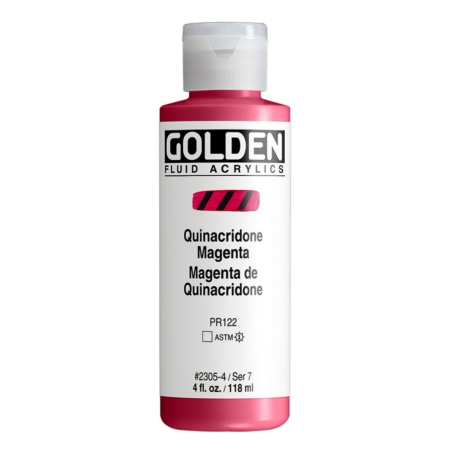 Golden Fluid Acrylfarbe Quinacridon Magenta 118 ml