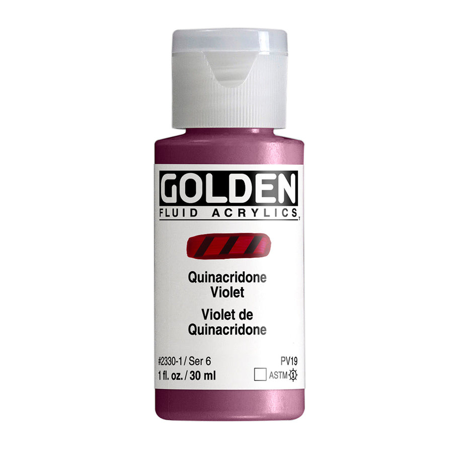 Golden Fluid Acrylfarbe Quinacridoneviolett 30 ml