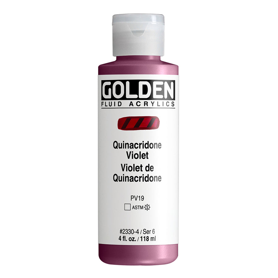 Golden Fluid Acrylfarbe Quinacridoneviolett 118 ml