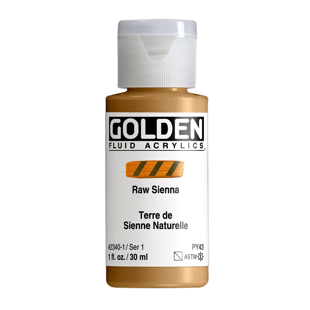 Golden Fluid Acrylfarbe Siena Natur 1 Fl. Oz./30 M