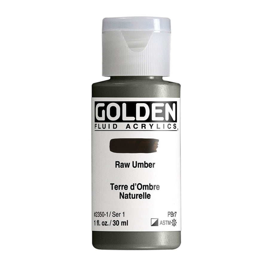 Golden Fluid Acrylfarbe Umbra Natur 1 Fl. Oz./30 M