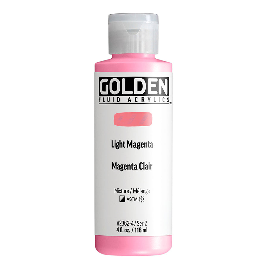 Golden Fluid Acrylfarbe Magenta Hell 118 ml