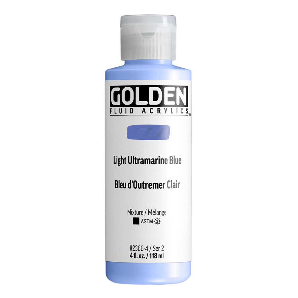 Golden Fluid Acrylfarbe Ultramarinblau Hell 118M