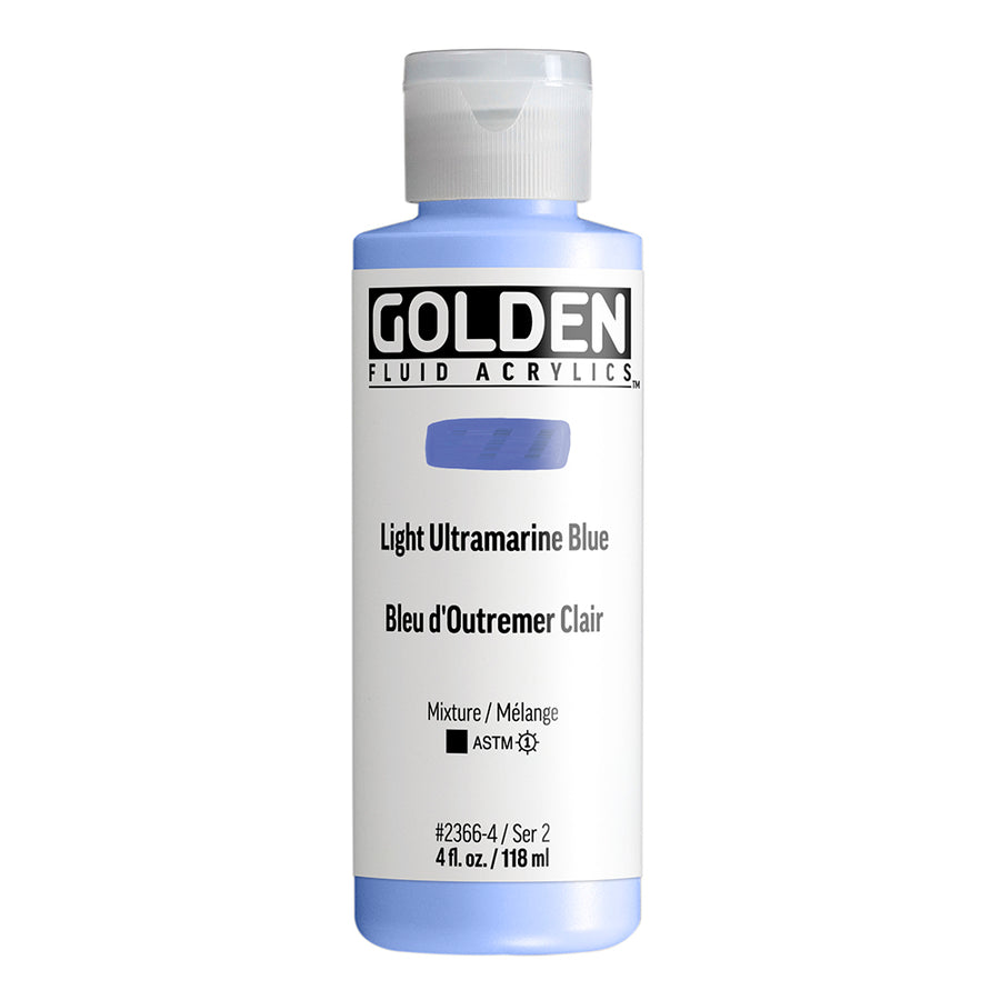 Golden Fluid Acrylfarbe Ultramarinblau Hell 118M
