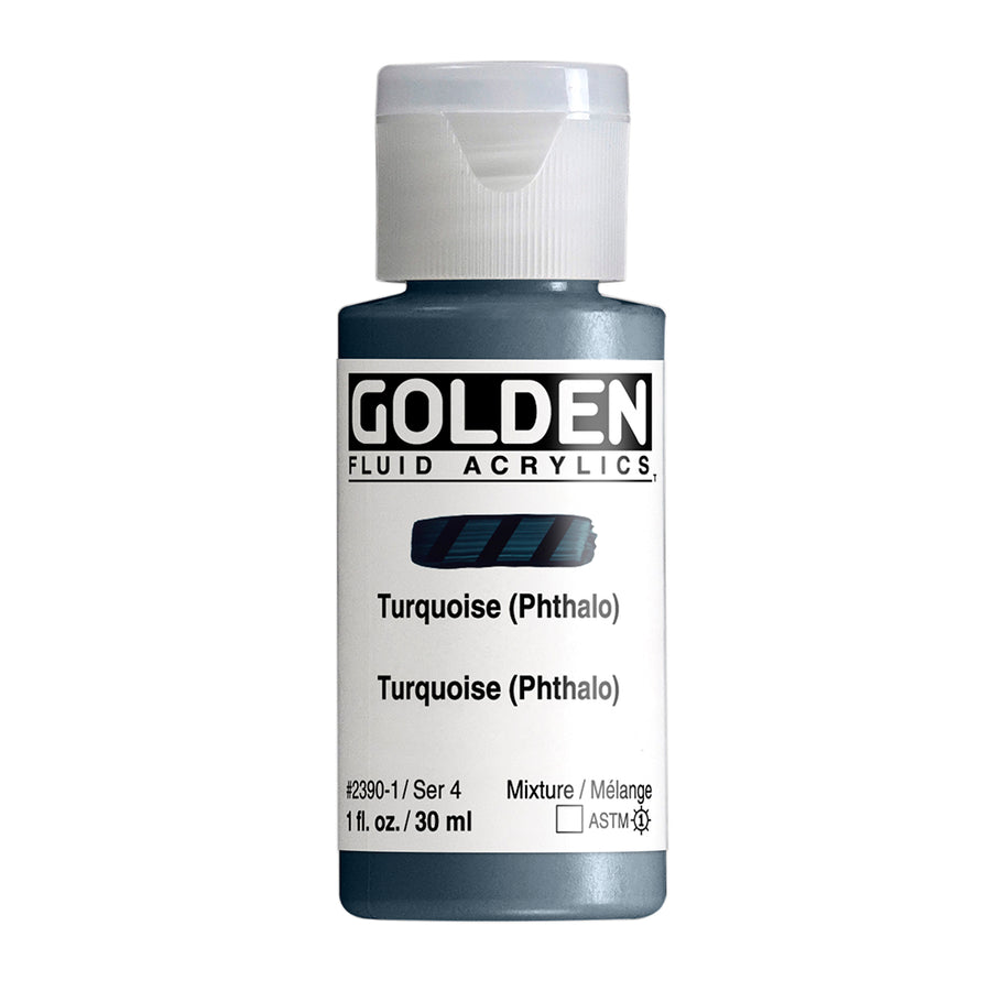 Golden Fluid Acrylfarbe Phthaloturkis 30 ml