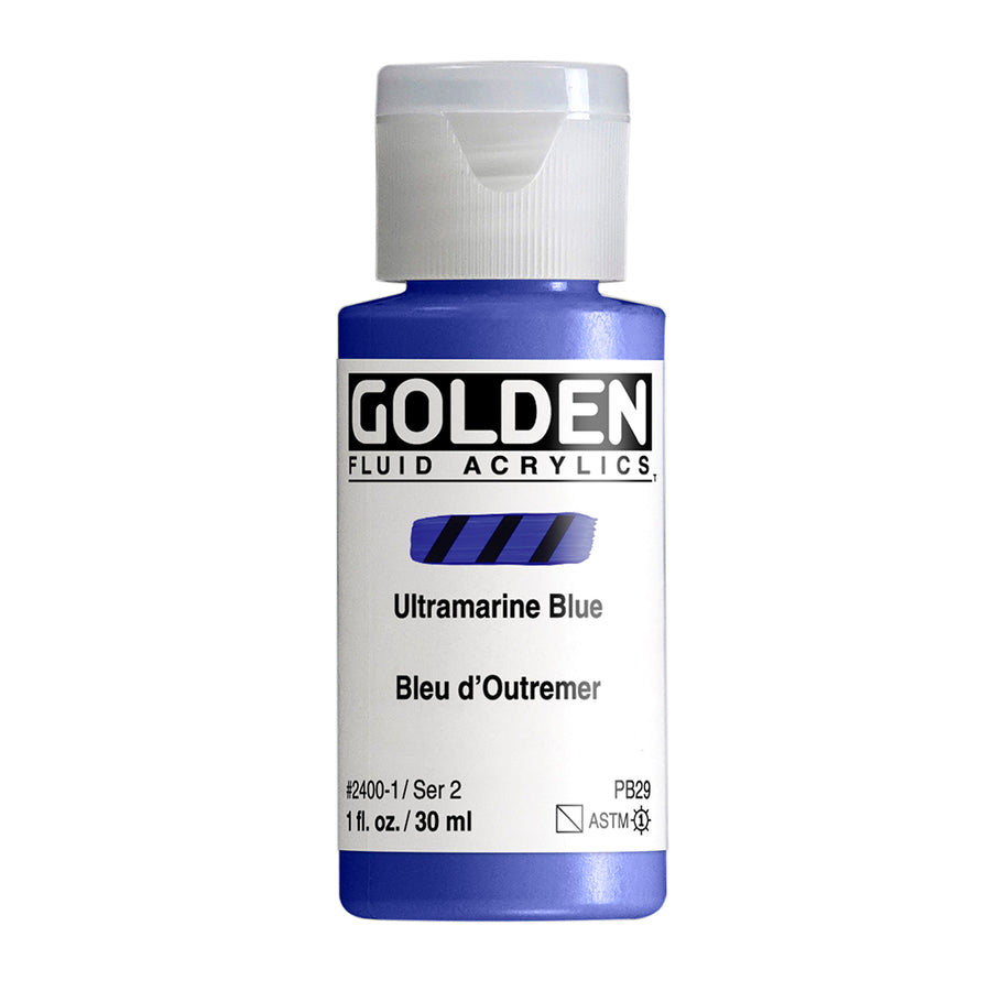 Golden Fluid Acrylfarbe Ultramarinblau 30 ml