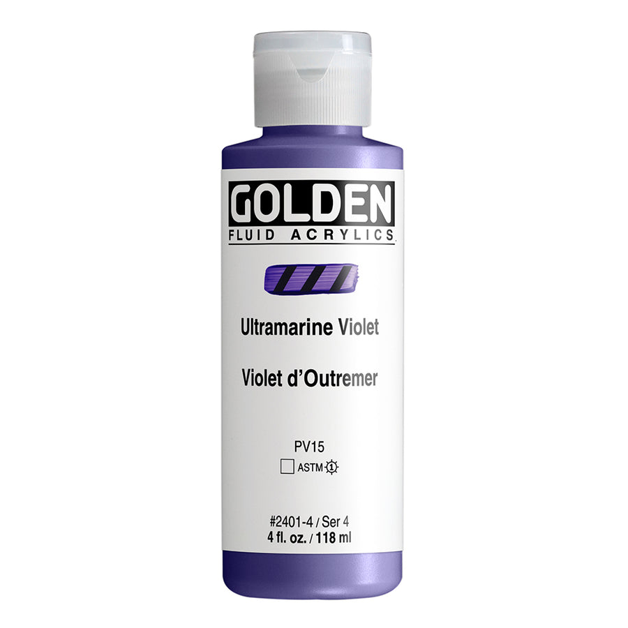 Golden Fluid Acrylfarbe Ultramarinviolett 118 ml