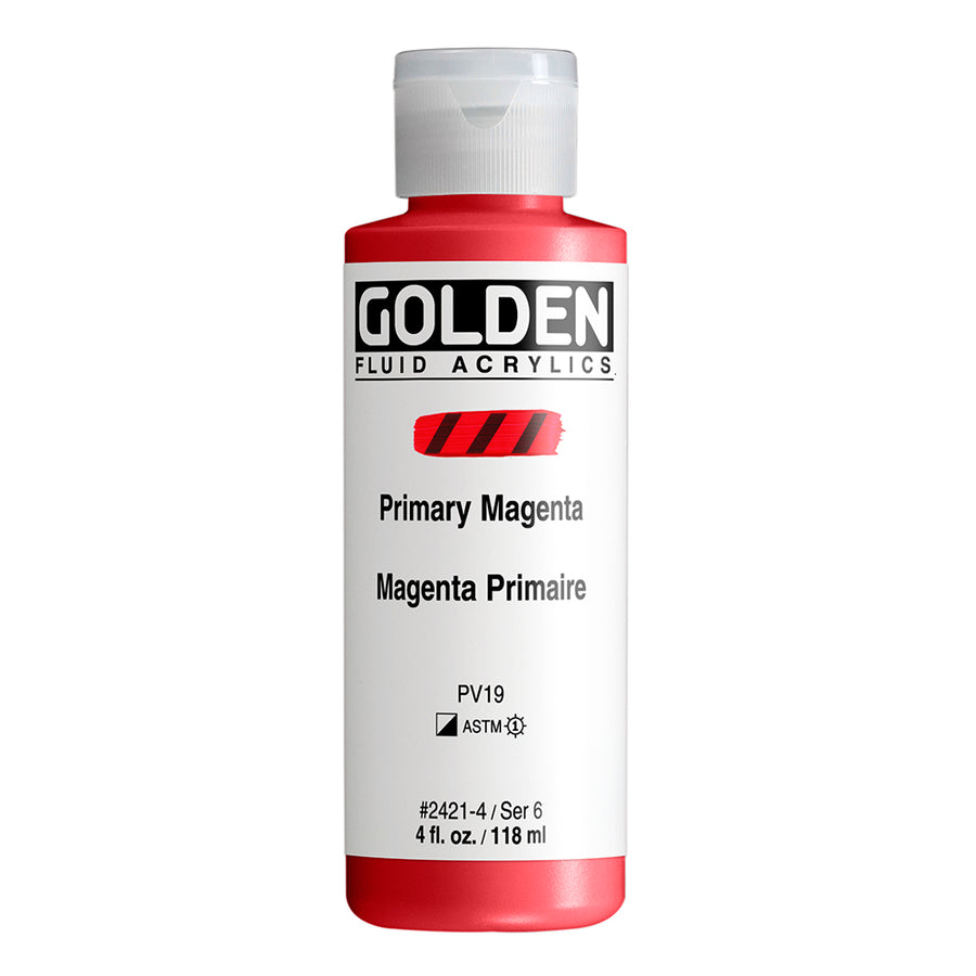 Golden Fluid Acrylfarbe Primarmagenta 118 ml